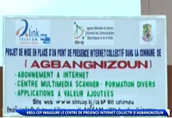 ABSU CEP INAUGURE LE CENTRE DE PRESENCE INTERNET COLLECTIF D'AGBANGNIZOUN